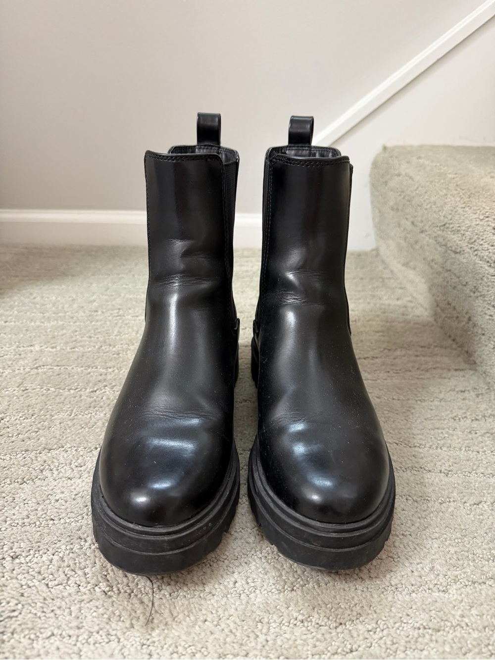 Target Black Platform Chelsea Boots - Women 8